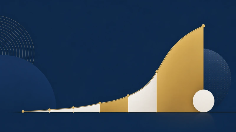 Curva ascendente desigual con un volumen concentrado en un tramo, que evoca la curva de desembolsos del proyecto.